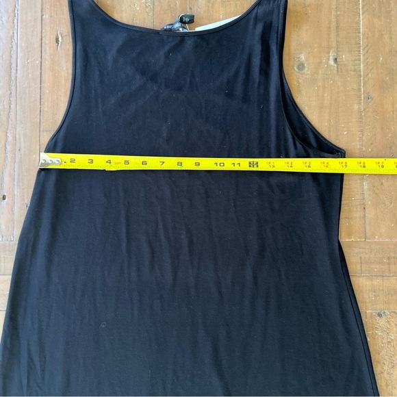 Eileen Fisher System Dress Viscose Jersey Tank Dress Large Black NWT Minimalist - Picture 8 of 8